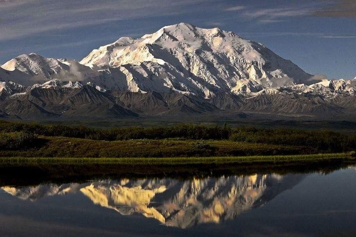 Mount McKinley (Denali) reflecting in water, Alaska